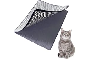 BLACKHOLE LITTER MAT Blackhole Cat Litter Mat - Large Size Rectangular 30" X 23" Open Three Sides (Economy Gray)