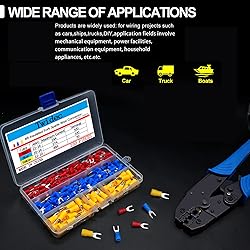Twidec/250PCS Insulated Fork Spade Wire Connector