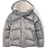The Children's Place girls Water and Wind Resistant Hooded Zip Front Puffer Jacket, Microfleece Lined