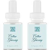 Pura & Aromatique Home Scent Refill - Smart Home Air Diffuser Fragrance - Up to 120-Hours of Luxury Fragrance per Refill - Household Essential - Clean Diffuser - Cotton Ginseng - 2 Pack