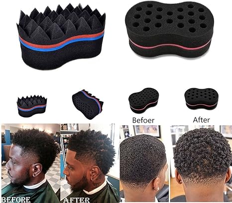 Big Holes Barber Hair Brush Sponge Dreads Locking Twist Magic