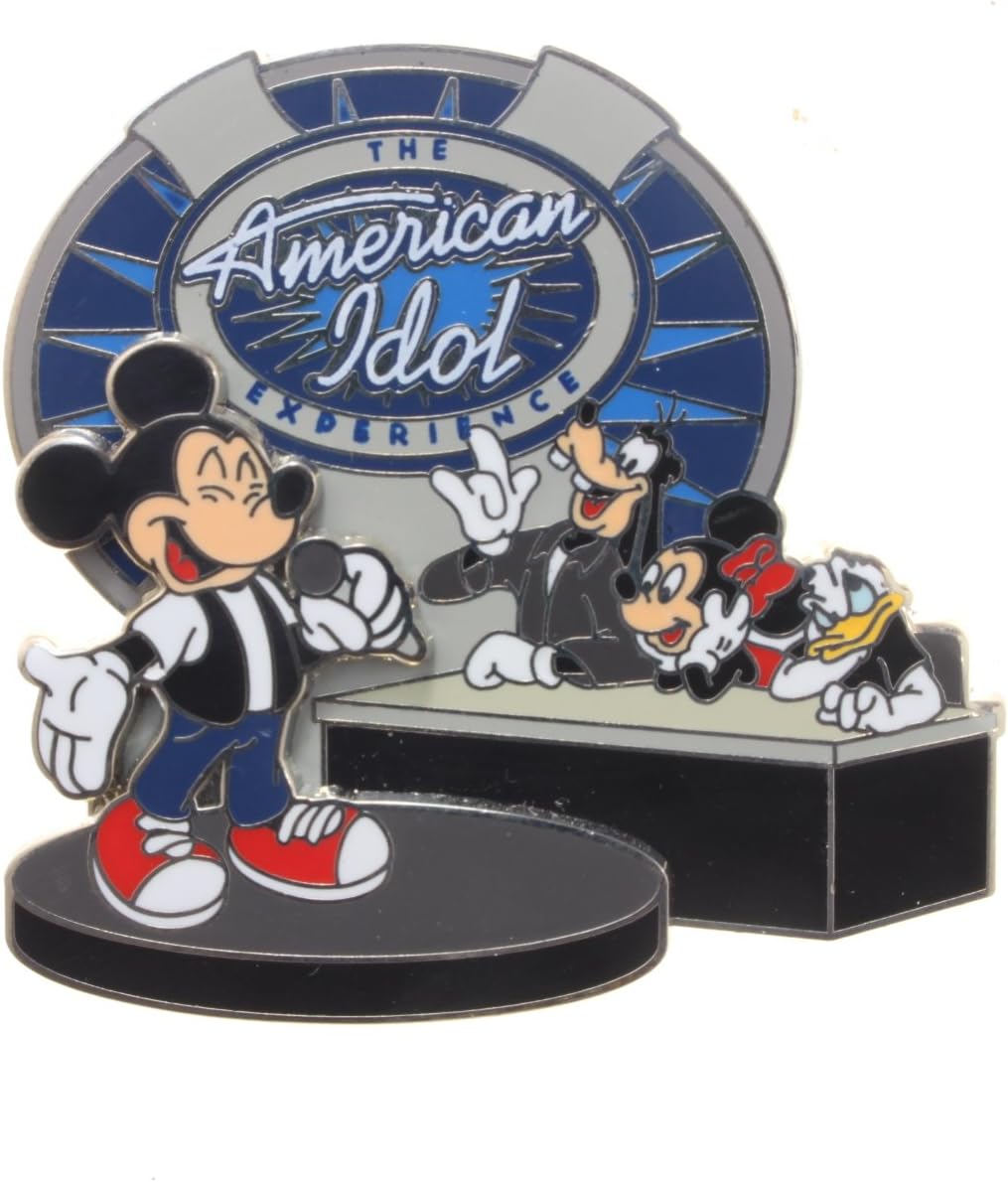 Disney Pin Mickey Singing American Idol Experience