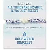 Holy Water Porcelain Cross Bracelet