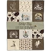 Western Blanket, Western Decor for Nursery Room, Baby Blankets for Boys Girls, Cowboy Baby Blankets, Western Baby Stuff, Soft Warm Lightweight Nursery Bed Blanket for Newborn Toddlers (03, 30x40 in)