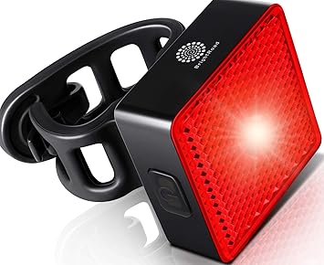 Amazon Co Jp Brightroad スマートバイクテールライト Usb充電式 超高輝度 40ルーメン Ledリアバイクライト 自動オン オフセンサー Ipx6防水 反射板付き 自転車バックライト 警告レッド懐中電灯 スポーツ アウトドア