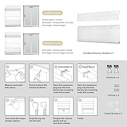 MoDanCeQ Blackout Light Filtering Cordless Top Down
