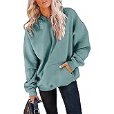 TICTICMIMI Women's Hoodies Sweatshirts Cute Long Sleeve Tops Loose Fleece Pullover Shirts with Pocket