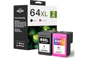 INK4U Remanufactured Ink Cartridges Replacement for 64XL Ink Cartridges 64 XL Cartouche Encre for Envy Photo 7855 7864 7120 7