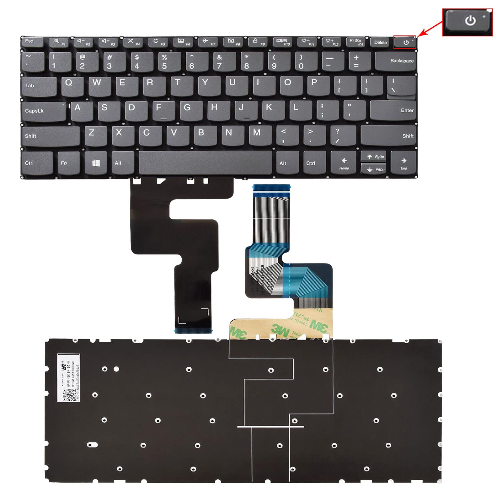SUNMALL Replacement Keyboard Compatible with Lenovo