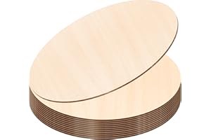 JOICEE 12PACK Wood Rounds for Crafts, 12 Inch Unfinished Wood Circles Discs for Door Hanger Sign Blank, Particle Board for Wreath Boards Crafts Painting and Christmas Halloween Decoration