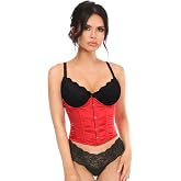 Lavish Satin Open Bust Underwire Short Underbust Corset