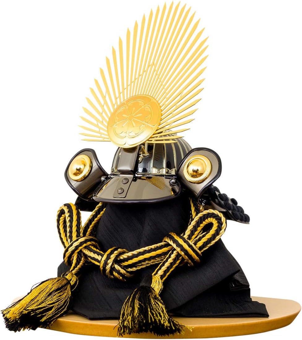 Amazon Evolve 五月人形兜コンパクト飾りおしゃれ端午の節句 Kurogane 半月バーチ織田信長 兜飾り おもちゃ