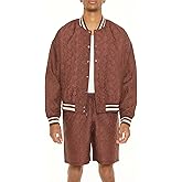 Forever 21 mens Textured Varsity Bomber Jacket