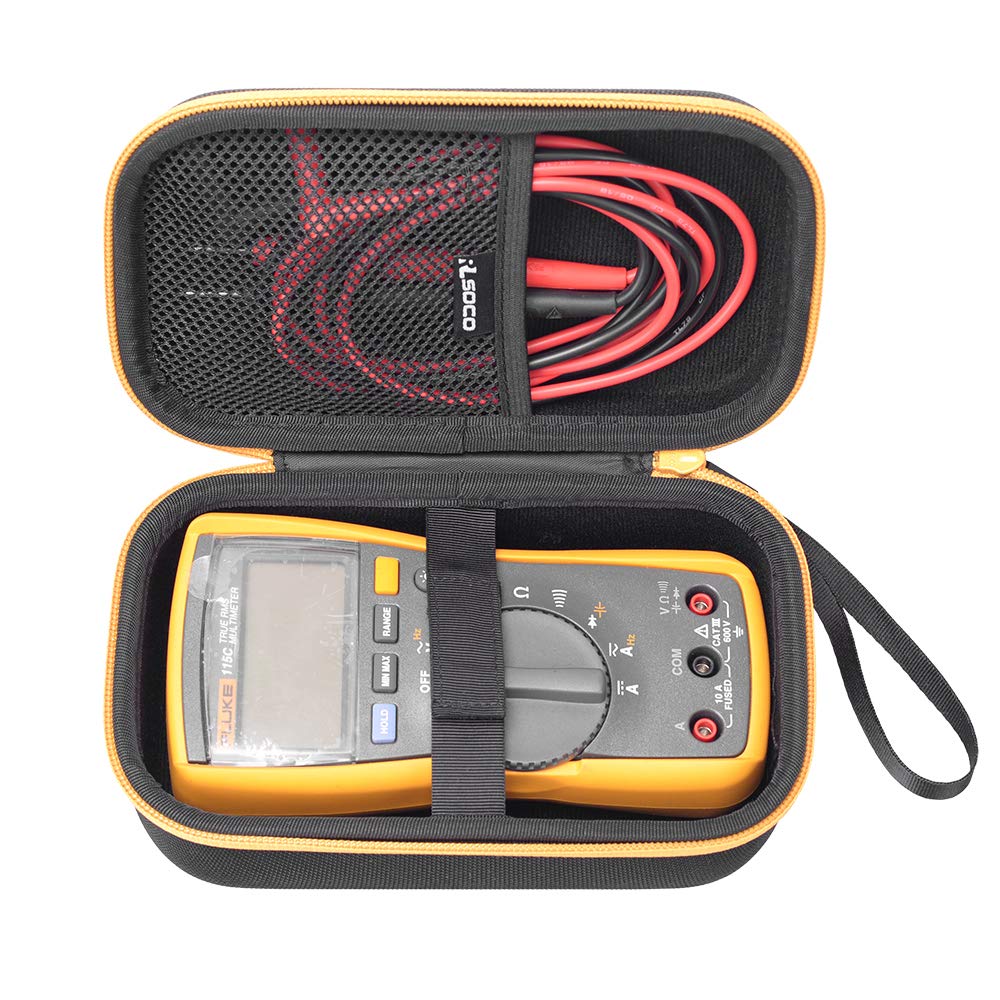 RLSOCO Hard Case for Fluke 117/115/116/114/113 Digital Multimeter & for digital multimeter CATIV AVO410