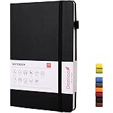 Deziliao Lined Journal Notebooks with Pen Loop, Hardcover Notebook Journal for Work, 100Gsm Premium Thick Paper with Inner Po