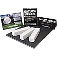 Natura Uralis Premium Belgorod Sawn Chalk | 3.5 oz of White Chalk Bars - Amazing Crunch, Satisfying Earthy, Velvety and Firm Texture, ASMR Sensation, Natural Calcium Carbonate - 3 Sticks