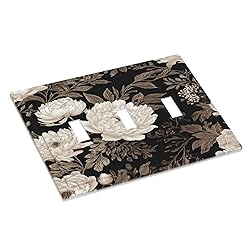 Xuejiaku Light Switch Cover Plate Black Gold