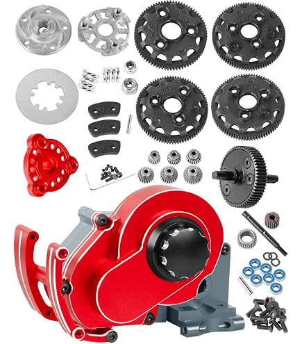 Traxxas 3991X Gearbox Halves with Hardware, E-Maxx