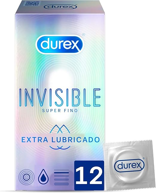 Durex Invisible Extra Lubricado 12 Preservativos: Amazon.es: Salud y cuidado personal