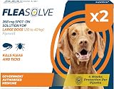 Naqua Dog Flea Treatment Large 20-40 kg 2 x Pipettes Spot On