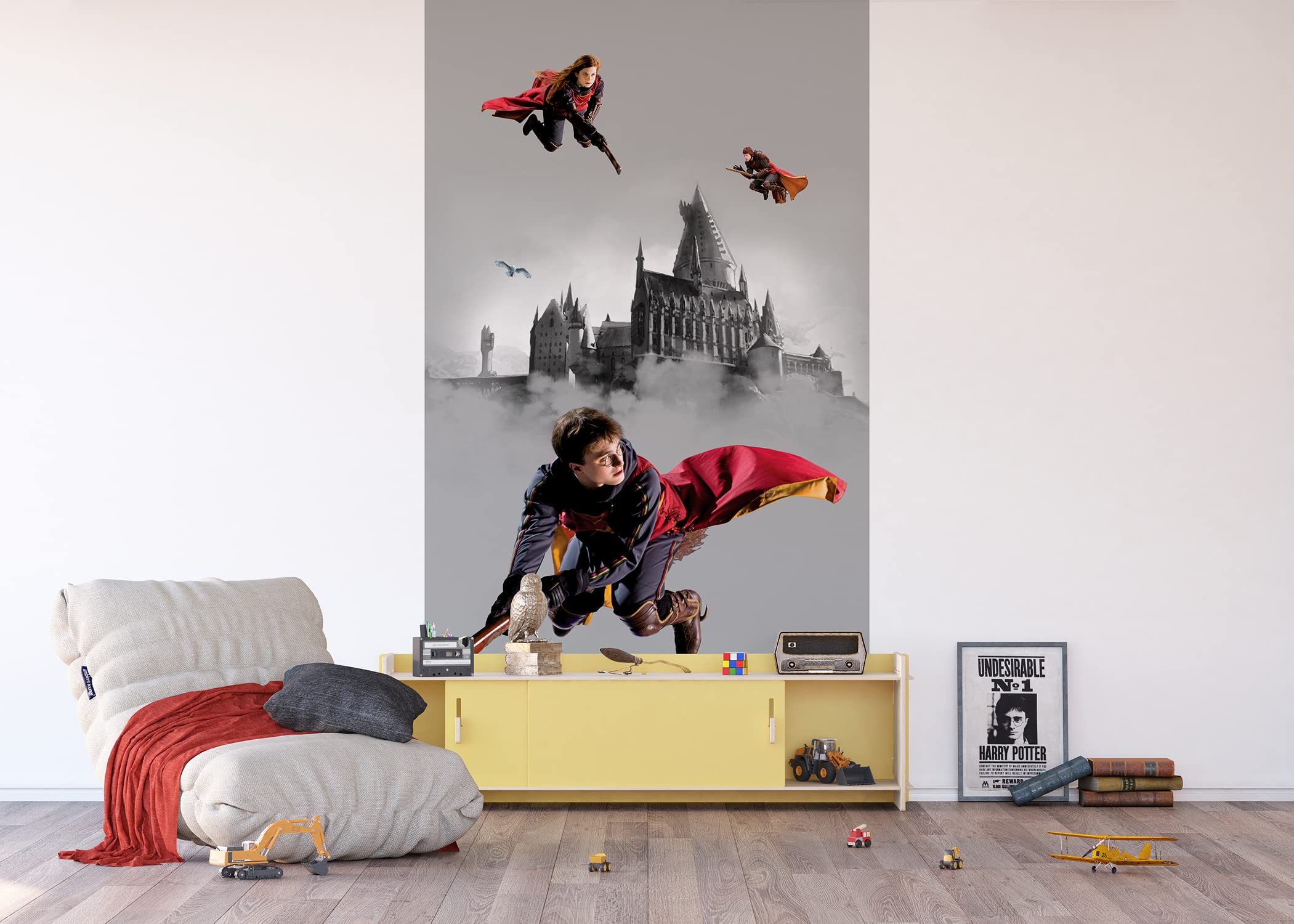 AG Design AFTD2P 5614-411 Harry Potter Fleece Photo Wallpaper 150 x 270 cm 2 Pieces