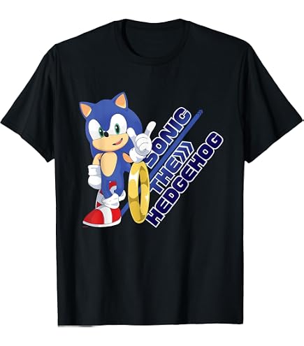 Amazon.com: Sonic The Hedgehog - Sonic Summer Sonic T-Shirt