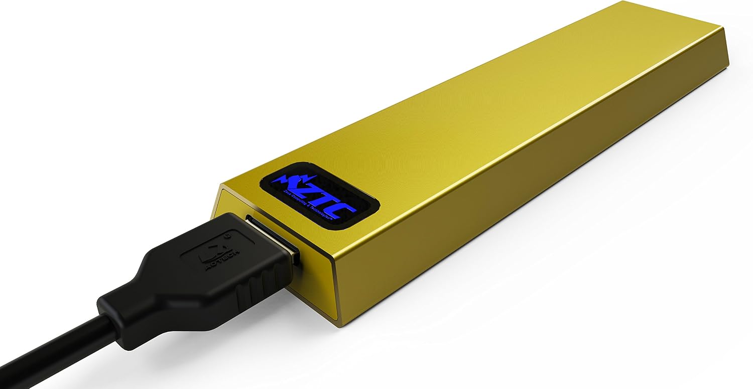 ZTC Thunder Enclosure NGFF M.2 SSD to USB 3.0 - Gold Aluminum Shell, 5 Size Board - 6GB/s - Image 5