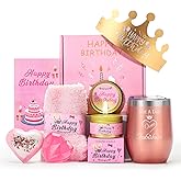 Birthday Gifts for Women Pink Gift Basket Friendship Gift Relaxing Set Best Friend Unique Gift Ideas for Women Gift Box for Sister Birthday Presents