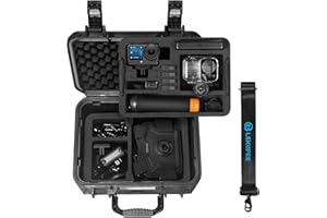 Lekufee Waterproof Hard Case for DJI Osmo Action 6, Osmo Action 5 Pro/4/3 Camera,Adventure Combo,Standard Combo and More Acce