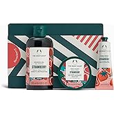 The Body Shop Strawberry Gift Set - 3 Piece Set, Includes Shower Gel, Body Yogurt, Hand Cream, Vegan