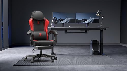 Dowinx Gaming Chair with Pocket Spring Cushion and Massage Lumbar