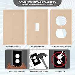 Peach Puff Blank Wall Plates Cover for Light Switch