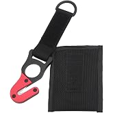 DiveTec Premium Aluminum Safety Line Cutter &ndash; Compact Blade with Interchangeable Ceramic Blades &amp; Durable Nylon Sheath