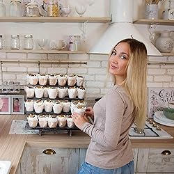 Hallops Rustic Cupcake Stand - Wooden Retail Table