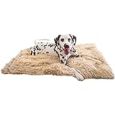 Best Friends by Sheri Calming Shag Dog Blanket – Ultra Soft Faux Fur Pet Throw, Anxiety-Relief, Lightweight Warm Bed Cover for Dogs and Cats, Machine Washable, Taupe, 30" x 40"