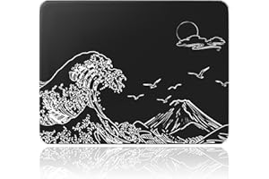 ATTACK SHARK CM05SE Glass Gaming Mouse Pad for FPS & Esports, Nano-Etched Tempered Glass Surface,Ultra-Smooth Low Friction Ha