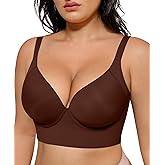 SHAPELLX Back Smoothing Bras for Women Push Up Underwire Comfortable Bralettes Side Support Bras