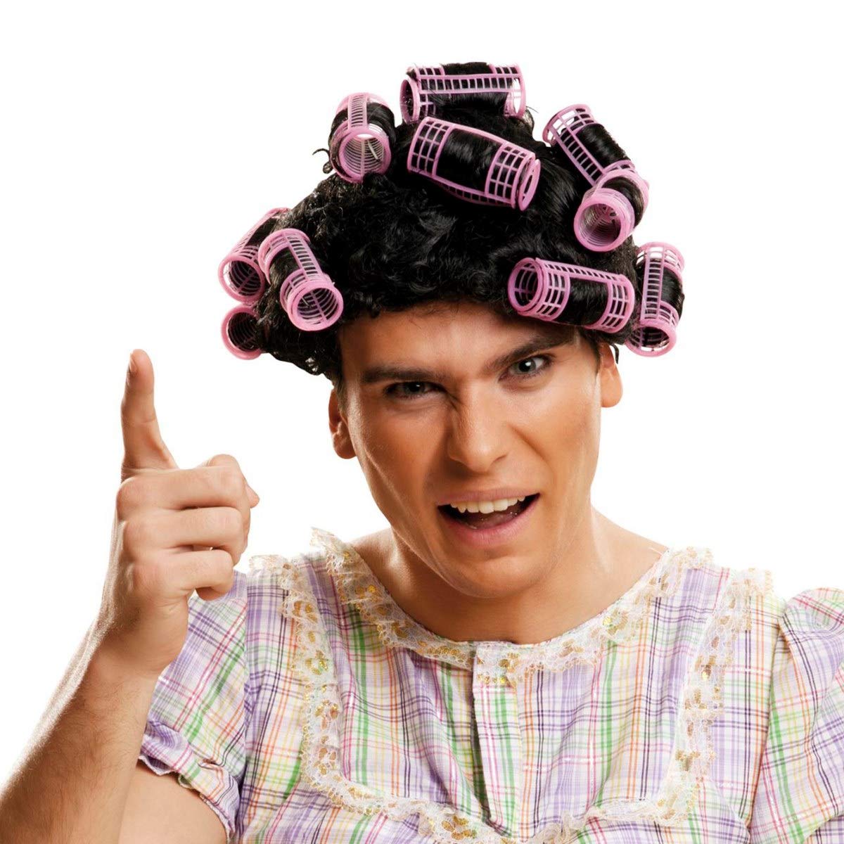 Viving Costumes Wig with Curlers