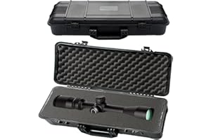 Reliable1st Riflescope Protective Carry Case with 3 Layers of Foam Protection | Heavy Duty Waterproof & Crushproof