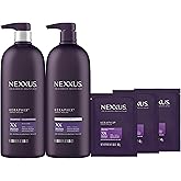 Nexxus Keraphix Shampoo and Conditioner - Damaged Hair Treatment System with Keratin Protein and Black Rice, 2 Count & 3 Repair Masks Treatment, 33.8 oz, 1.5 oz, 3 Count, 5 Count ( Pack of 1)