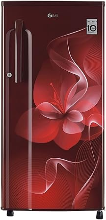 LG 188 L 3 Star Inverter Direct-Cool Single Door Refrigerator (GL-B191KSDX, Scarlet Dazzle)