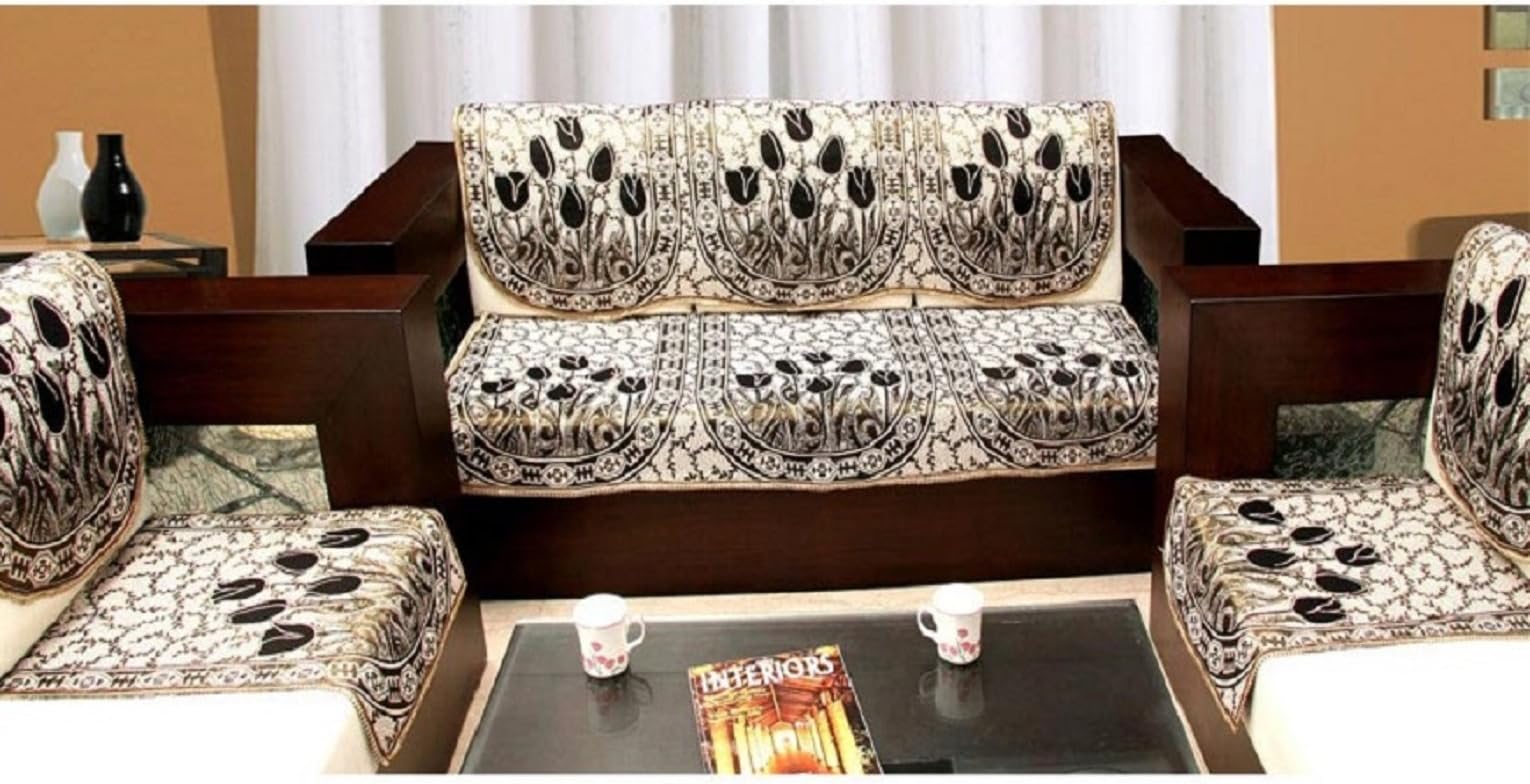 Zesture Bring Home 6 Piece Sofa and Chair Cover Set -Multicolor