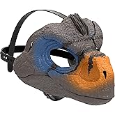 ​Mattel Jurassic World Snarlin Sounds Velociraptor Role Play Mask | Dinosaur Feature Mask with Roar &amp; Growl Sounds, Costume Toy with Realistic Design &amp; Fierce Teeth, Adjustable Strap