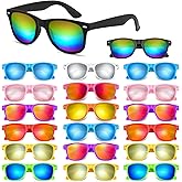 Morcheiong 10-60 Pack Neon Party Sunglasses Unisex Retro Style Party Favors Birthday Beach Pool Party Supplies, 10 Colors