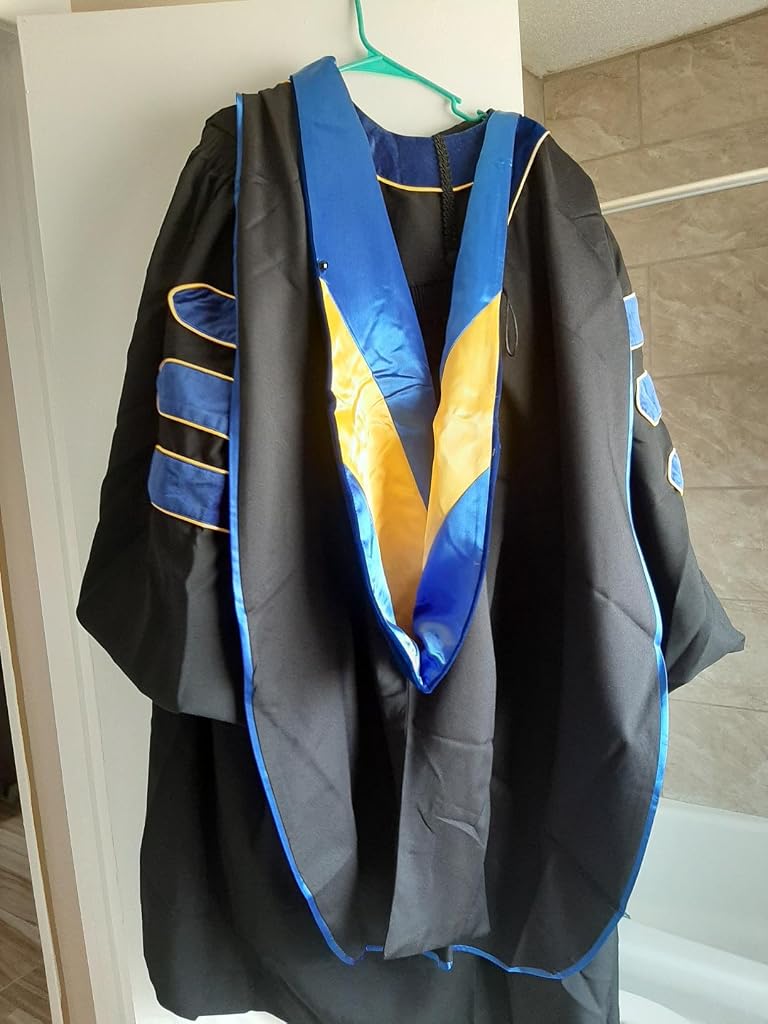Blue Graduation Gown University