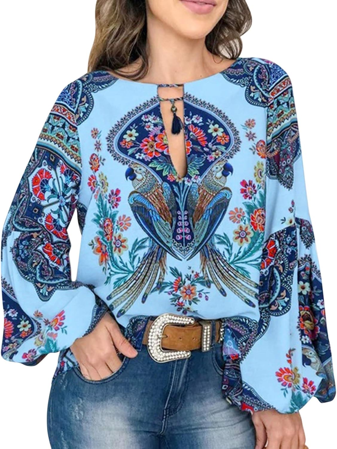 bohemian blouses plus size