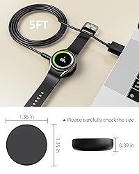 2 Pack for Samsung Galaxy Watch Charger Compatible