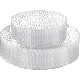 Rubtlamp 60Pcs Plastic Plates, Clear Disposable Plates, Hammered Heavy Duty Plastic Platos, Fancy Disposable Platos Include 30 Clear Dinner Plate, 30 Salad Plate For Bridal