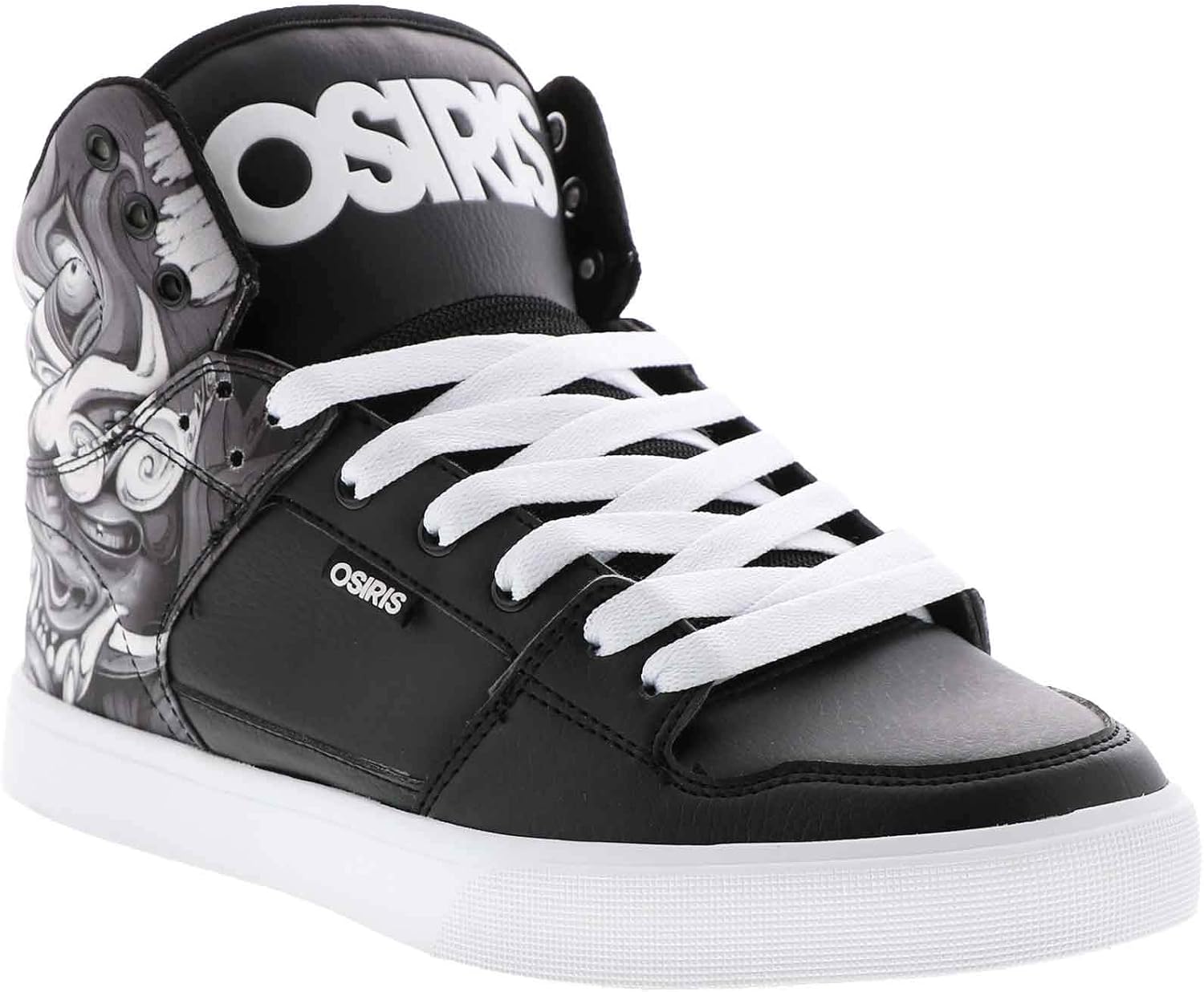 Osiris Mens Echo Black Skate Inspired Sneakers Shoes 7 Shoes