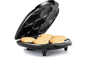 Holstein Housewares Arepa Maker - Non-Stick 6-Section Multi-Food Maker - Make Delicious Arepas, Pancakes, Corncakes, Tosti Ar